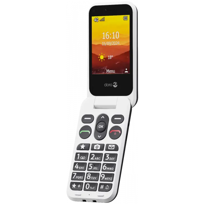 Smartphone Doro Leva L20 - 4G (noir et blanc)